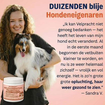 velpracht™ Heilpaddenstoel + Probiotica | Vetbulten Supplement voor Honden